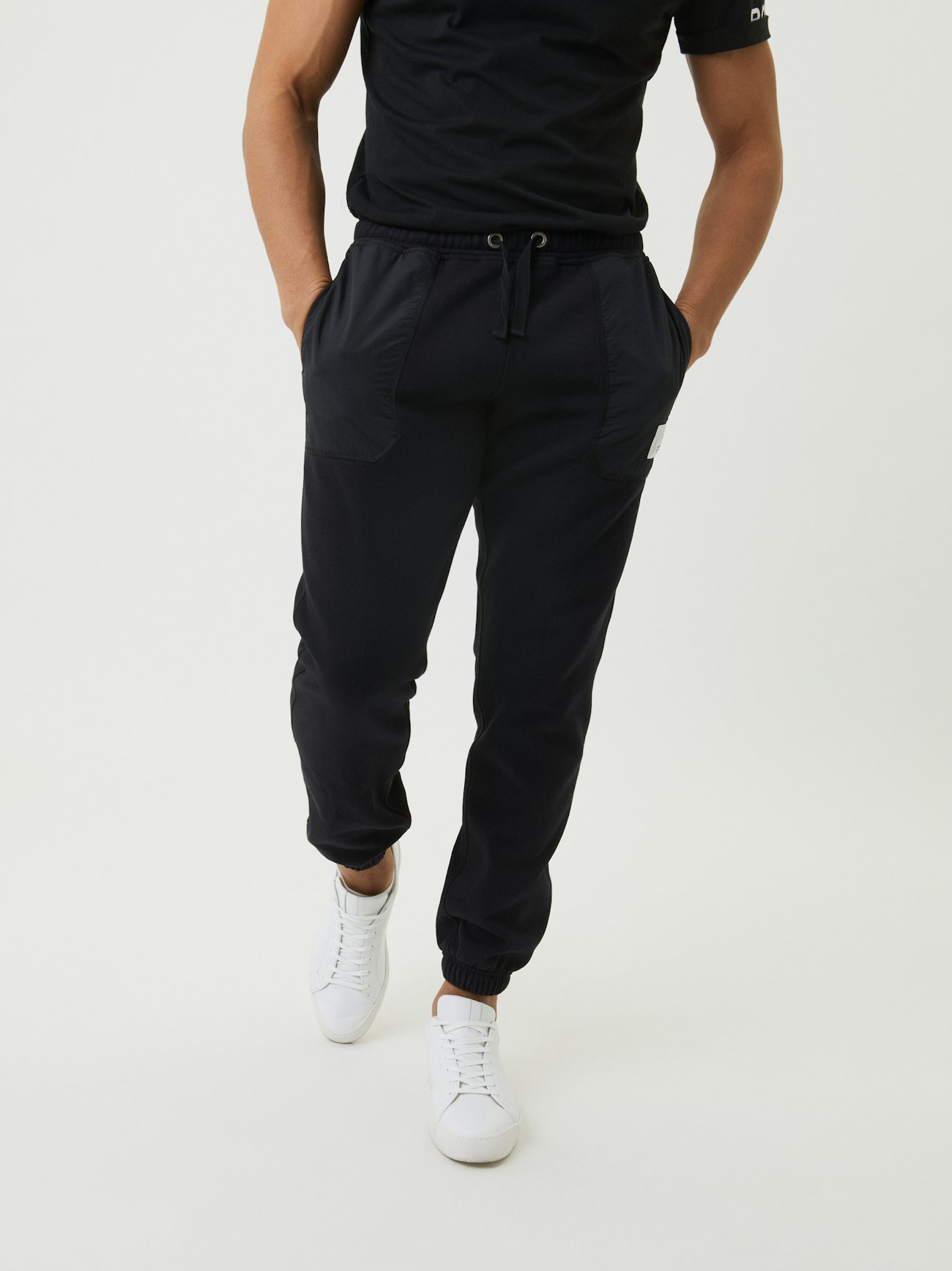Jeans Blanc Homme, Pants Coton Polyestere Training Cargo Noir