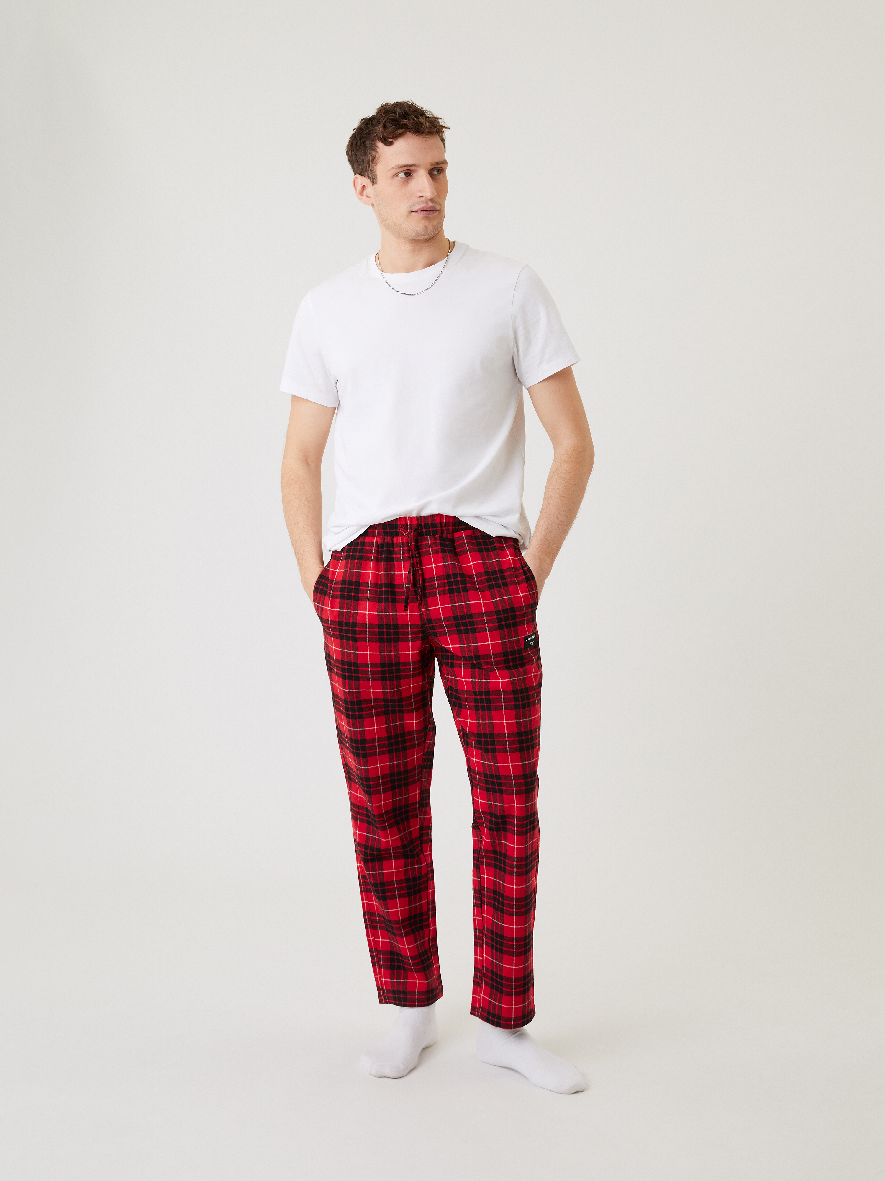 Giet Robijn Reiziger Core Pyjama Pants - Rood | Men | Björn Borg