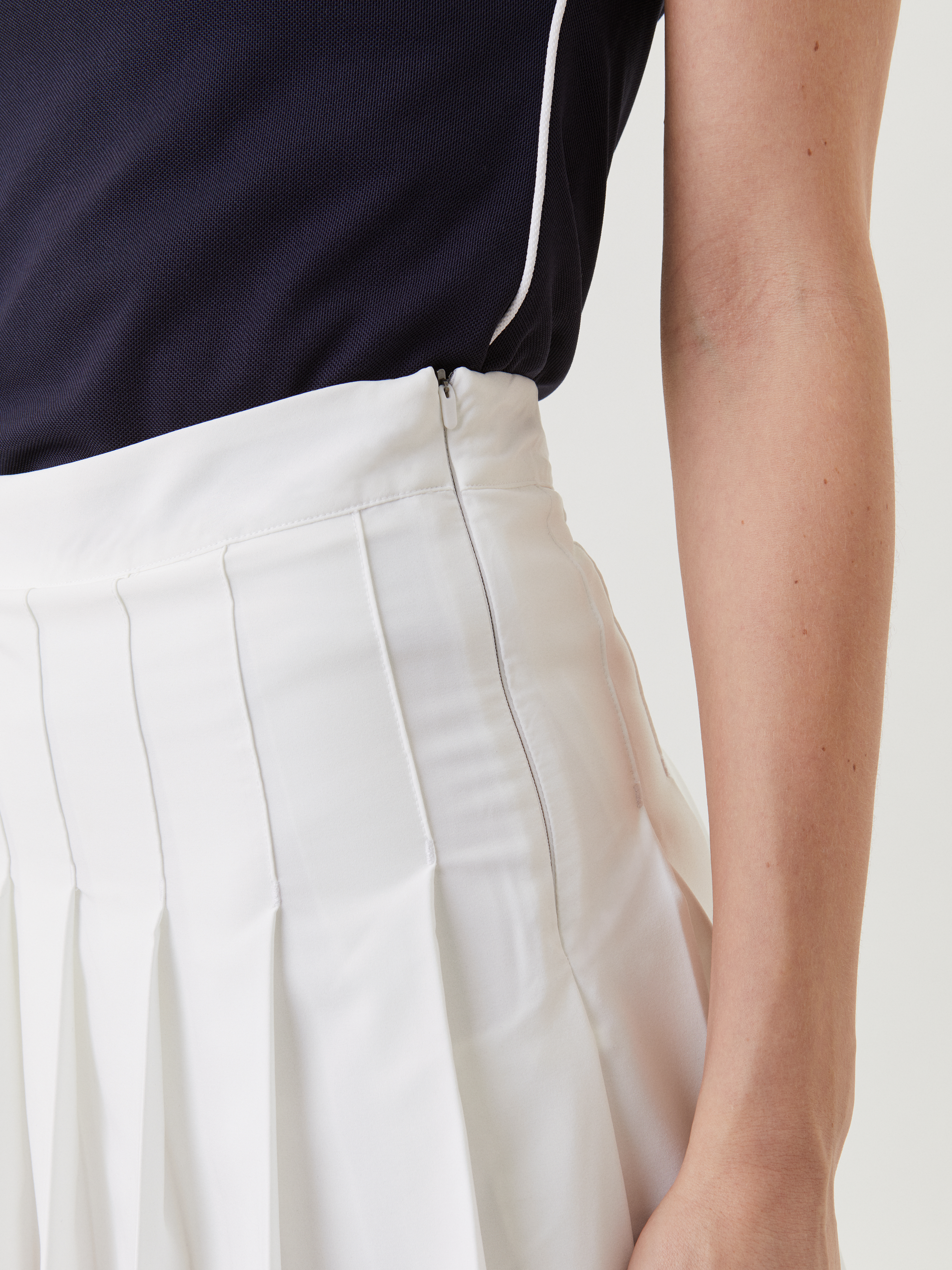 OffWhite Pleated Tennis Skirt  Gold Hinge