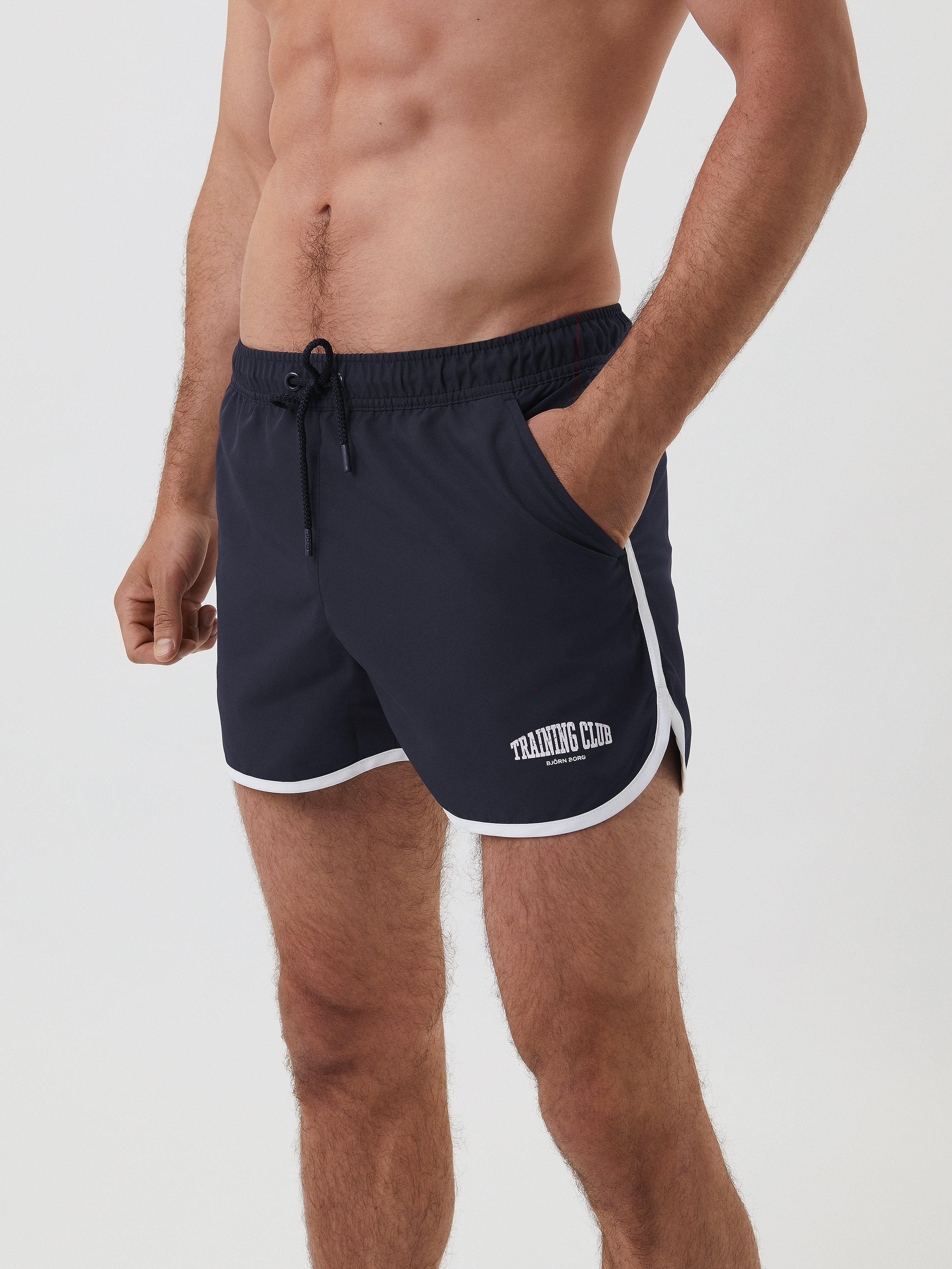 Coco BLVD Men's Beach Swimming Trunks Boxer Brief Swimsuit Swim Underwear Boardshorts with Pocket 