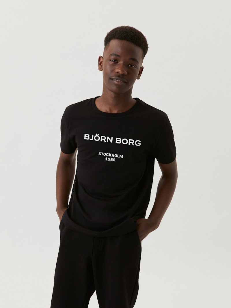 Lil Banket lager Borg Logo T-Shirt - Black Beauty | Björn Borg