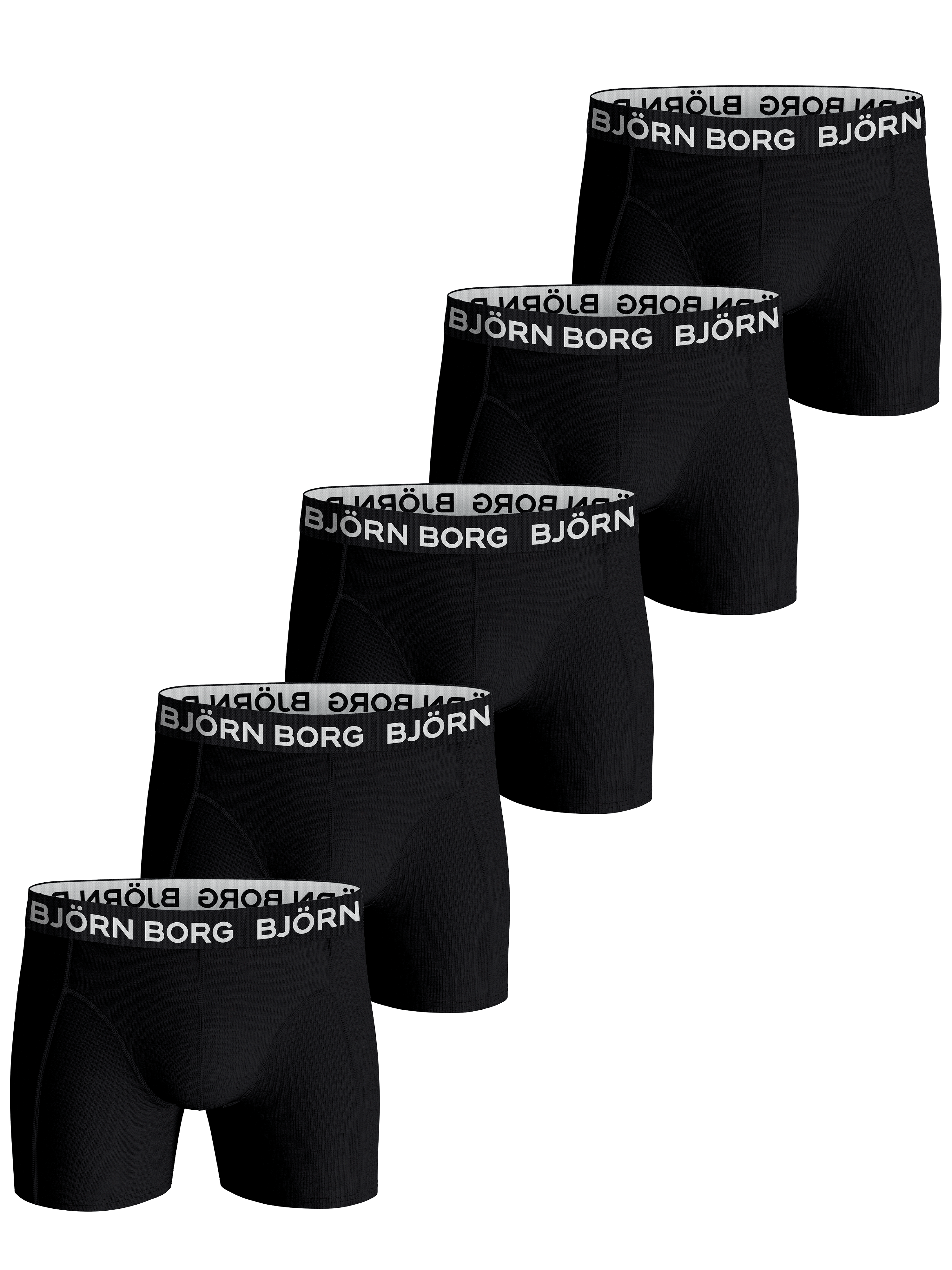 Cotton Stretch Boxer 5-pack - Negro