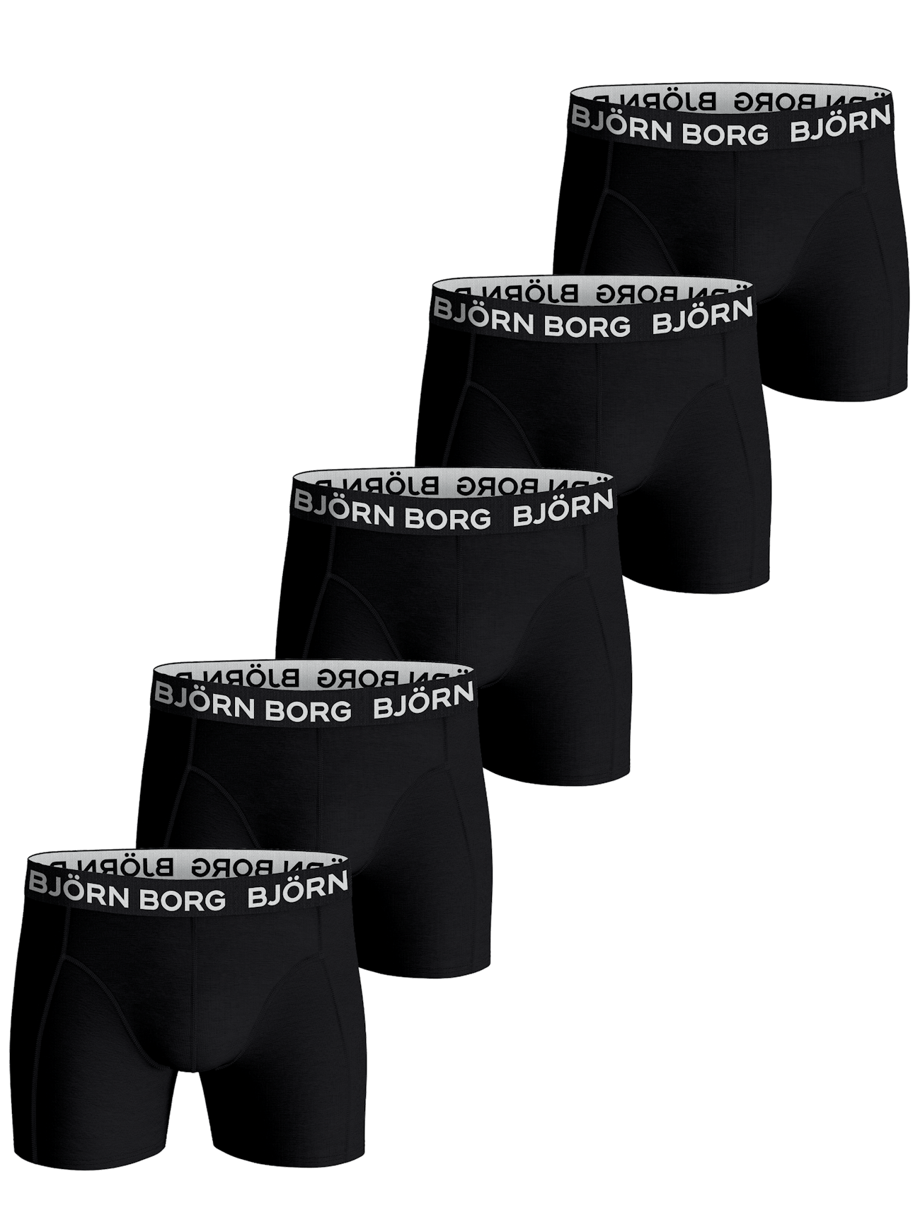 Cotton Stretch Boxer 5-pack - Black