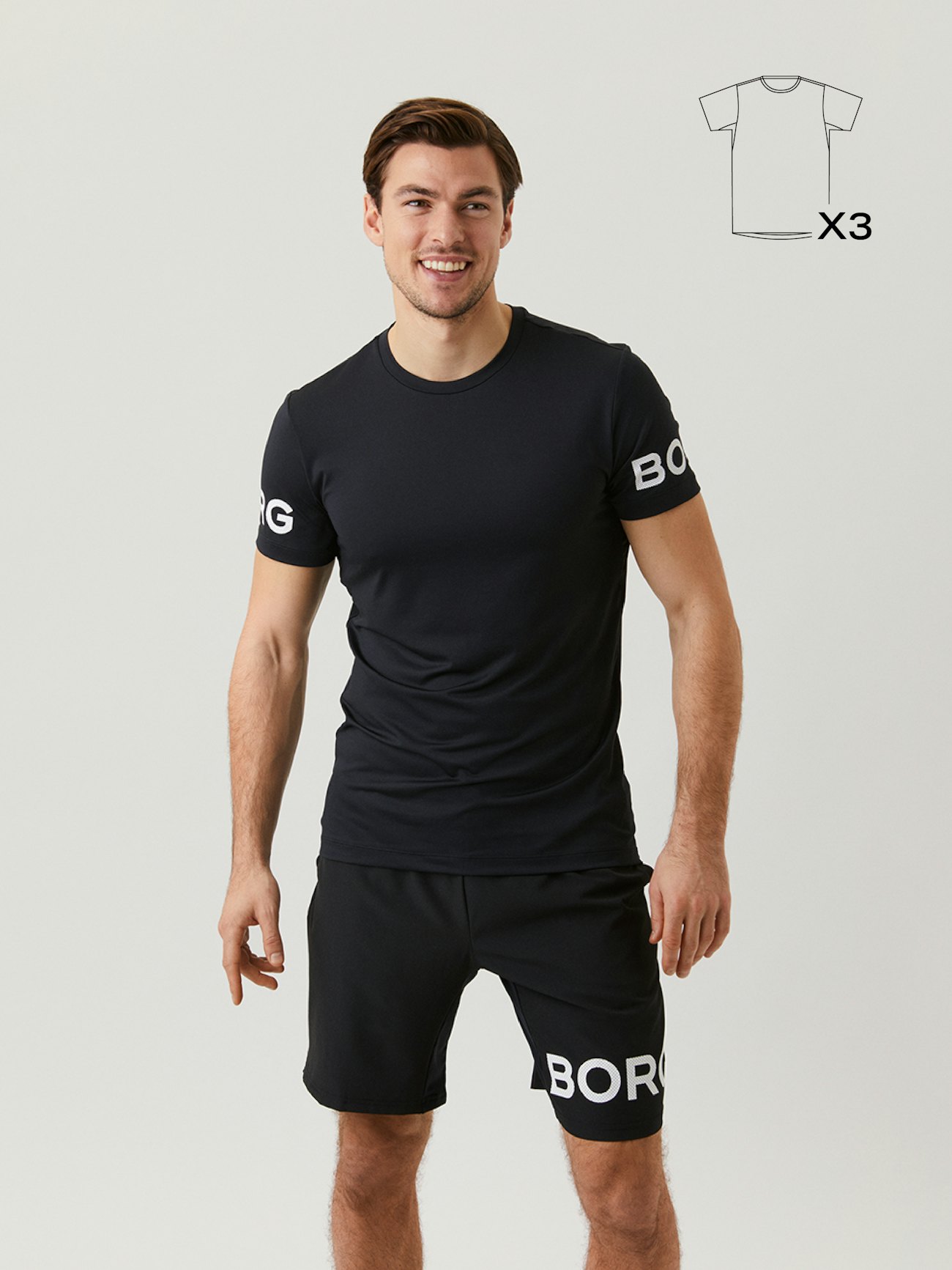 Buiten adem cowboy verbannen Borg T-Shirt 3-pack - Multi | Men | Björn Borg