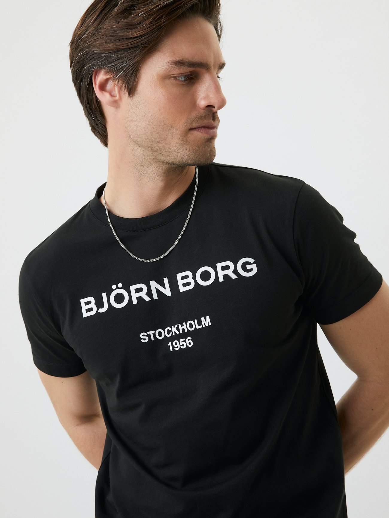 Soepel loyaliteit draadloos Borg Logo T-Shirt - Black Beauty | Men | Björn Borg