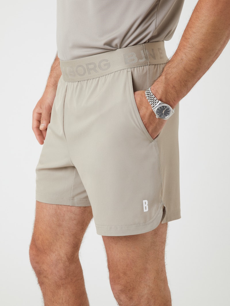 presentatie accessoires Pakket Ace Short Shorts - Beige | Men | Björn Borg