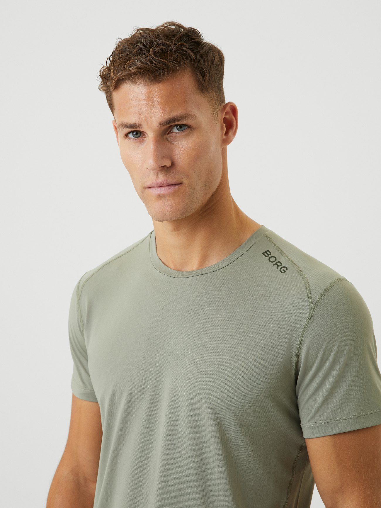 invoer Origineel warm Borg Athletic T-Shirt - Vetiver | Men | Björn Borg