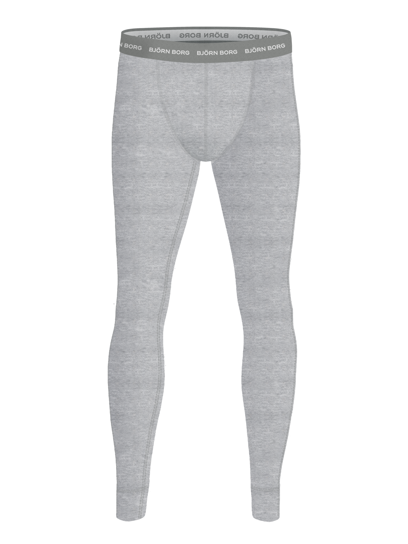 Cotton Stretch Long Johns 1-pack - Light Grey Melange