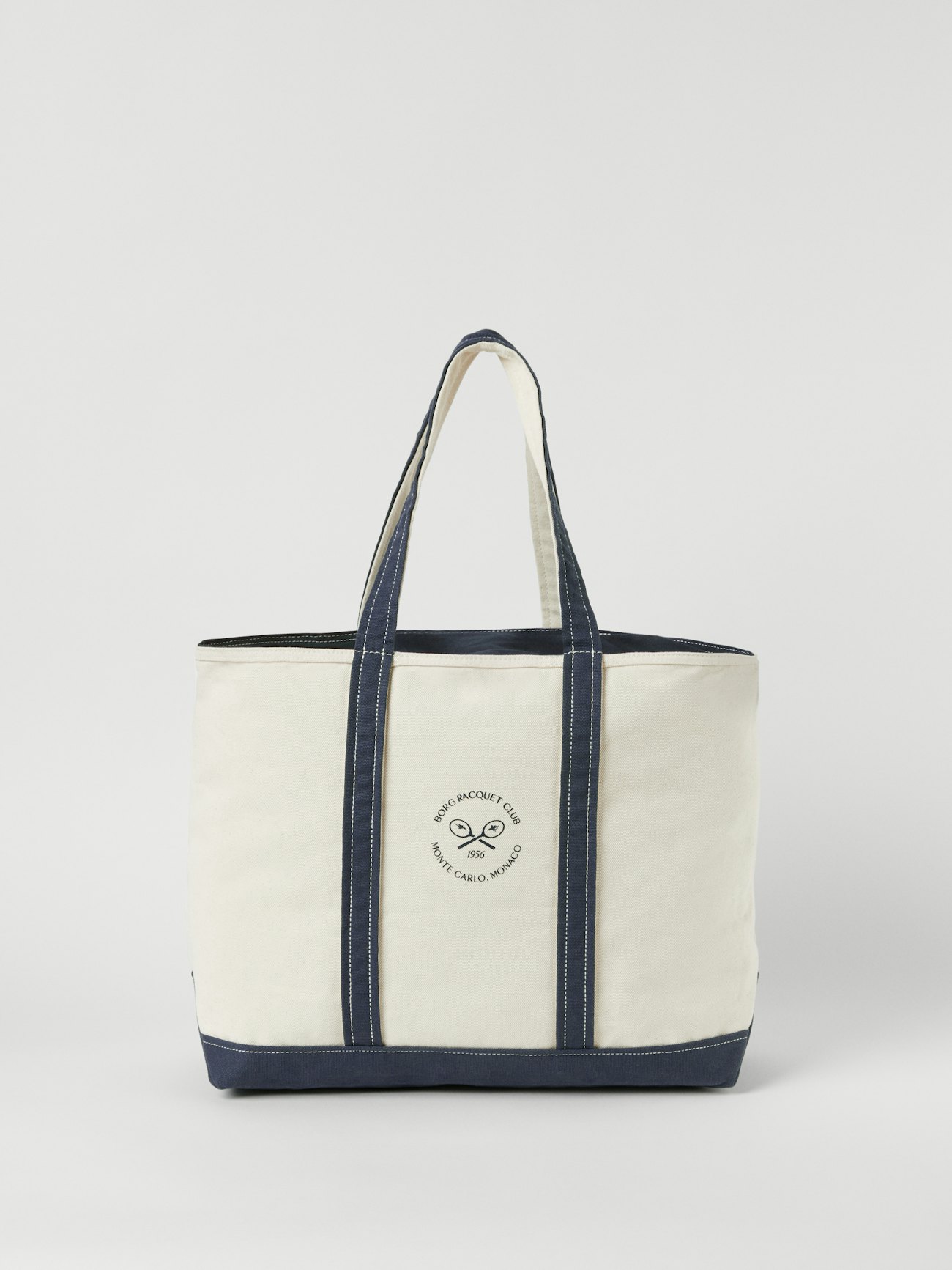 Ace Classic Tote - White / Navy