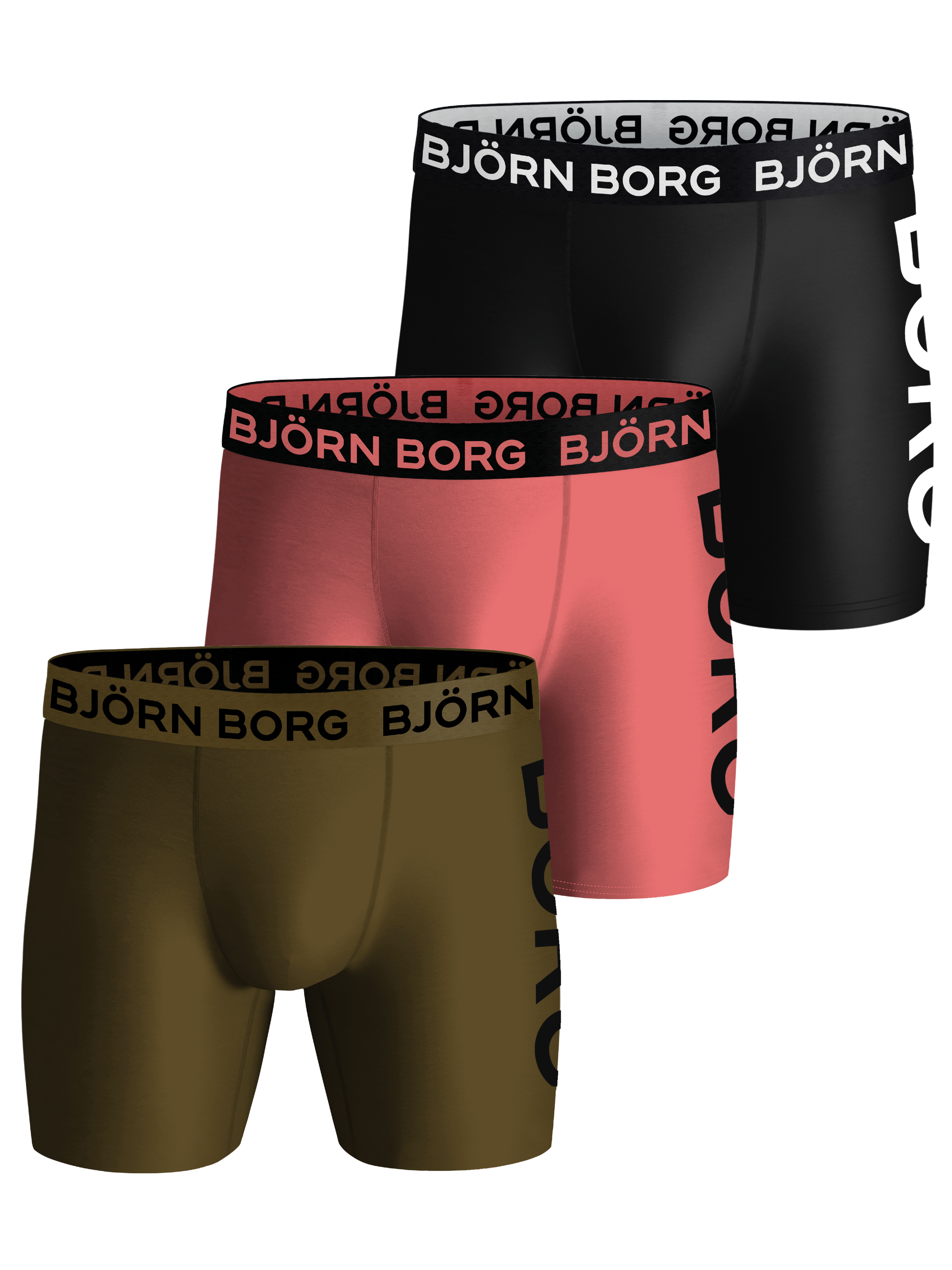 Bjorn Borg Men's Spring Performance 3-Pack Boxer