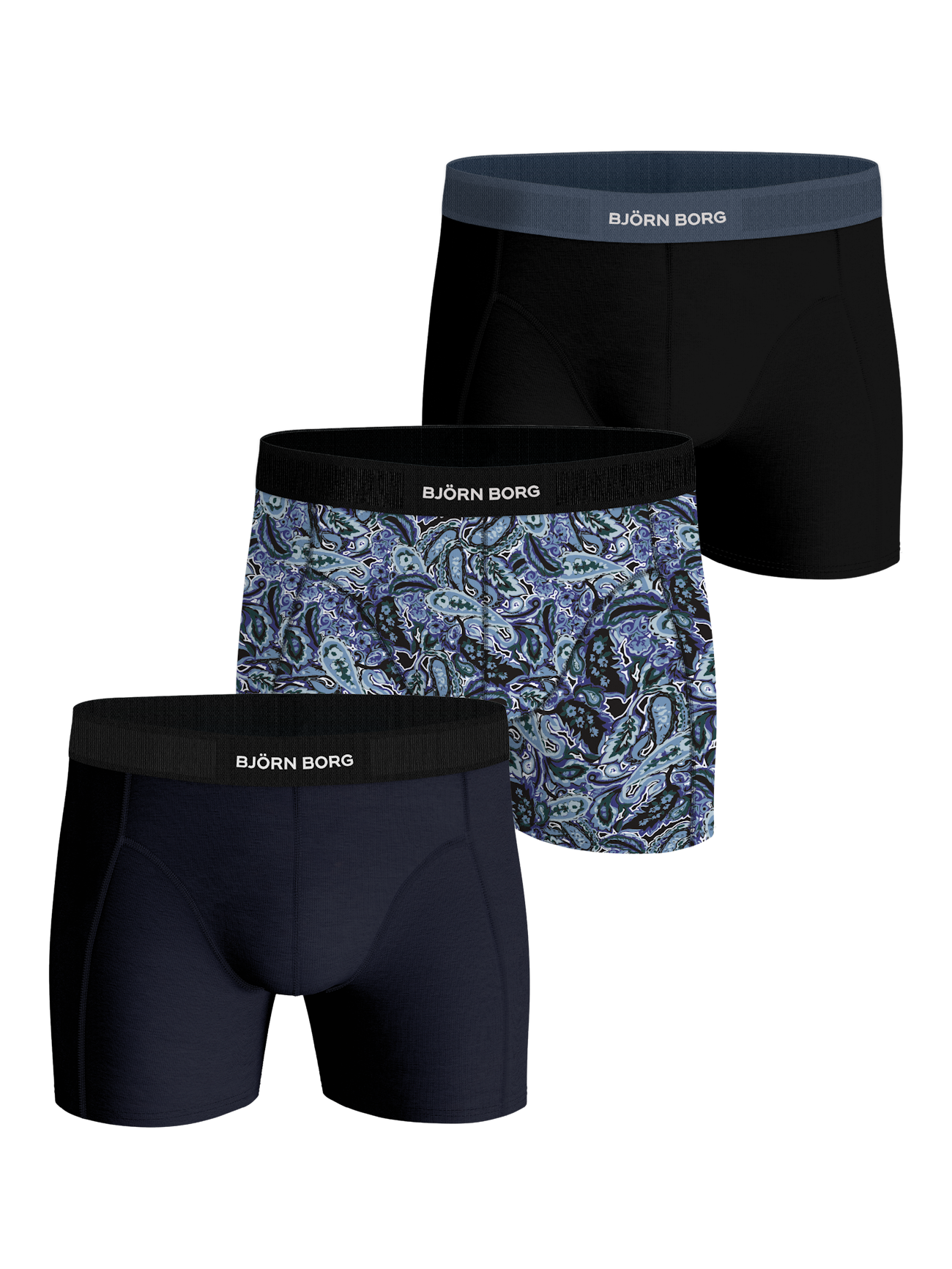 3-pack of pinstripe cotton boxers, Underwear