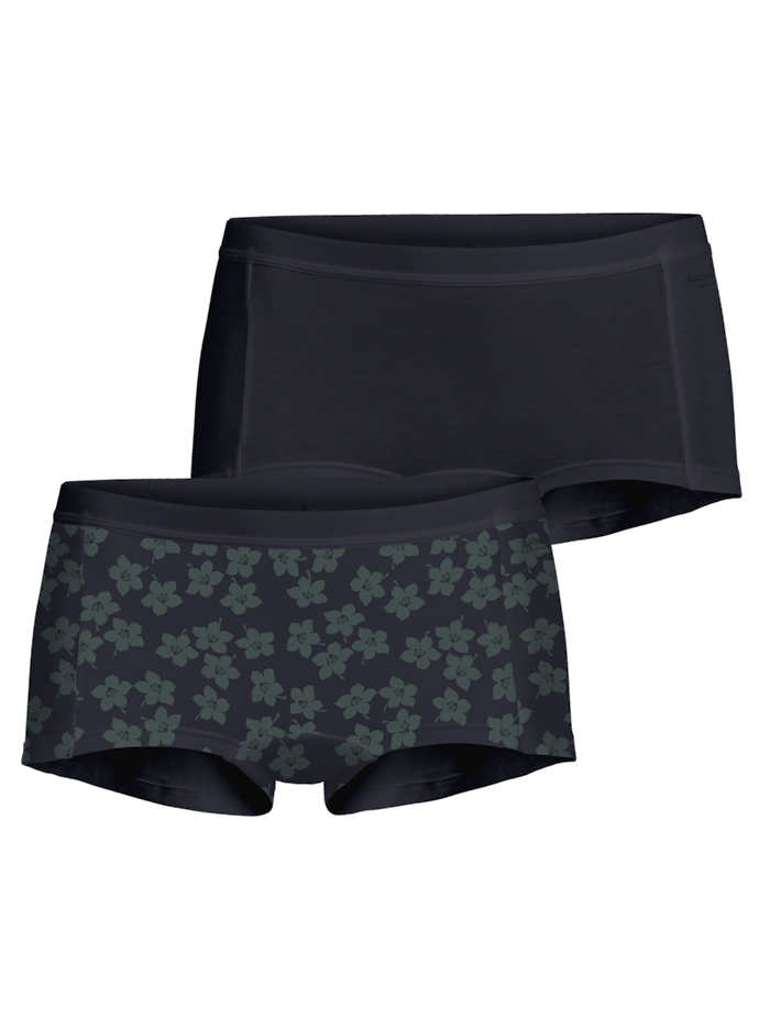 Graphic Floral Cotton Minishorts 2-pack