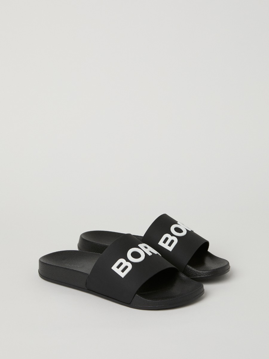 Men's Leather  Slide On Sandal Asher White Schoenen Herenschoenen sandalen Slides 
