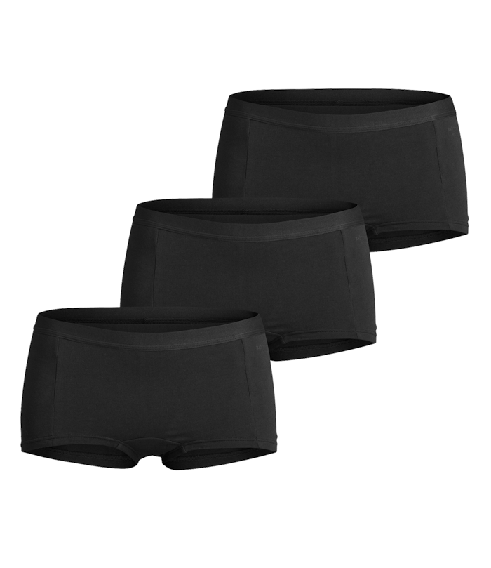 Solid Cotton Minishorts 3-pack